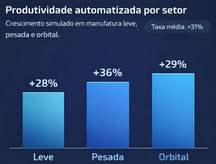 Produtividade automatizada · comparação